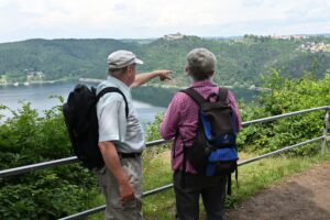 Blick auf Burg Waldeck