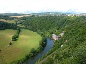 Auf dem Gabelstein mit Blick auf die Lahn